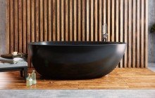 Aquatica Spoon 2 Egg Shaped Graphite Black Solid Surface Bathtub 01 (web)